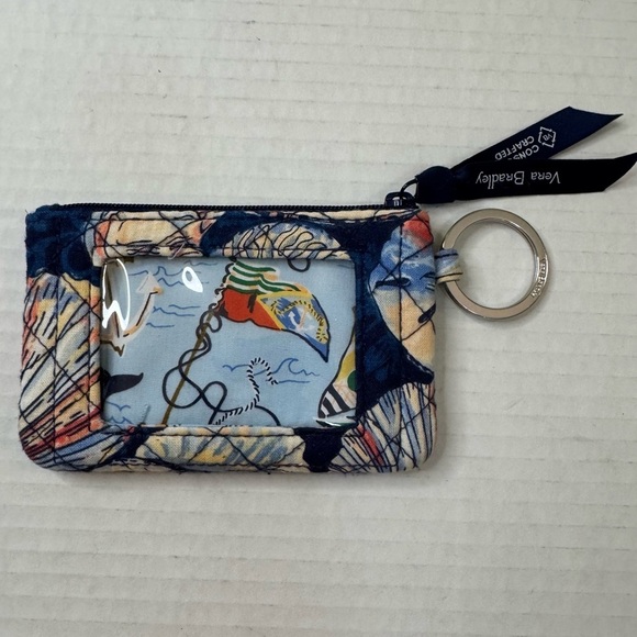 Vera Bradley Morning Shells Zip ID Case Small Wallet - Picture 1 of 3